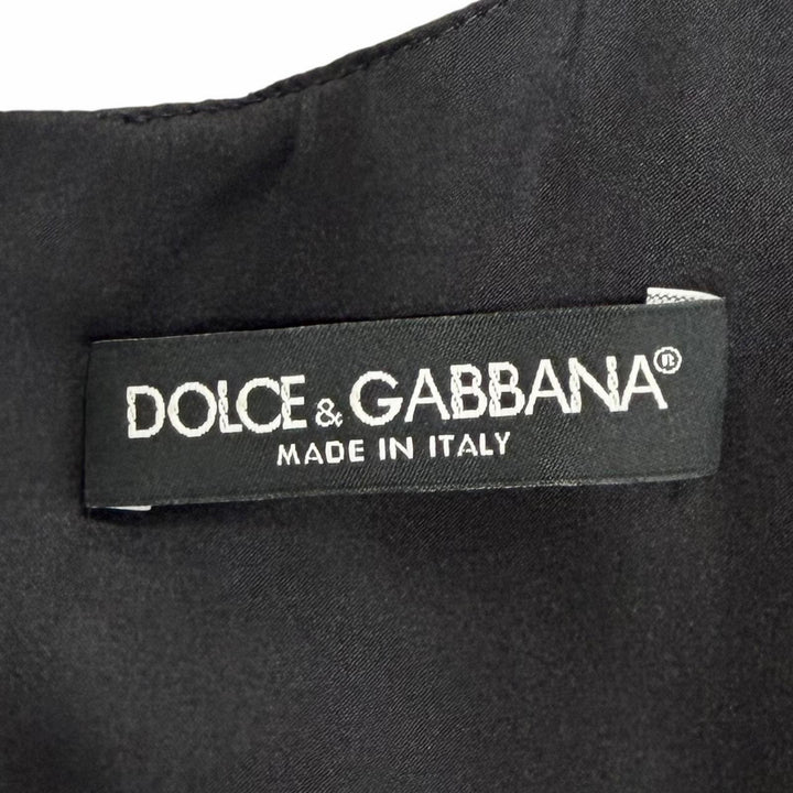 Excellent DOLCE&GABBANA one piece Floral print jacquard sleeveless top 38 F6VE2T