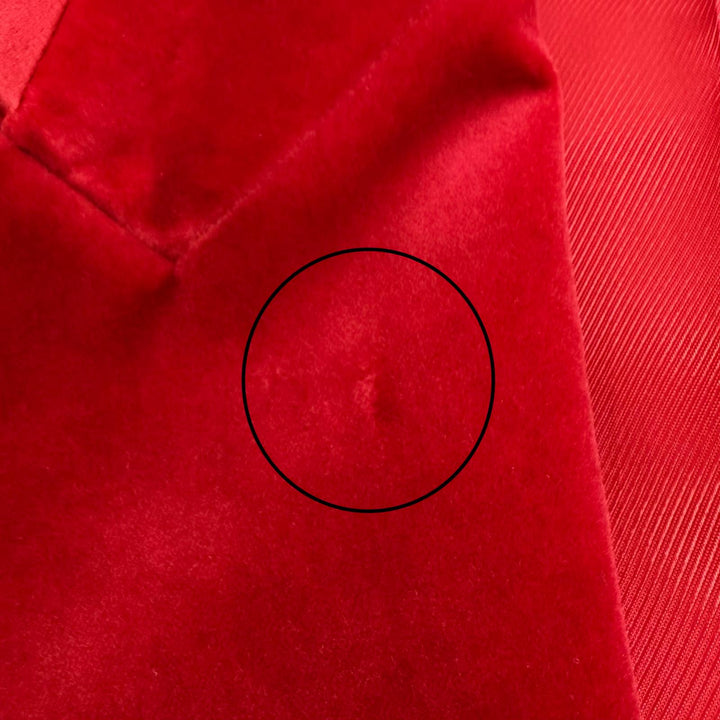 Great GUCCI tailored jacket Velvet peaked lapel single jacket Red 40 673899