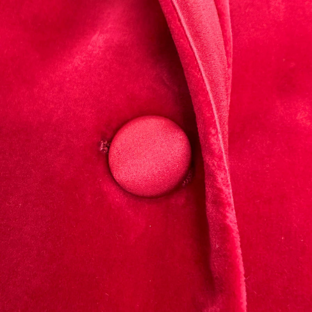 Great GUCCI tailored jacket Velvet peaked lapel single jacket Red 40 673899