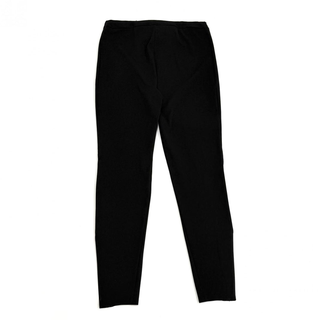 Excellent HERMES Pants Serie Button Leggings black Nylon Women S