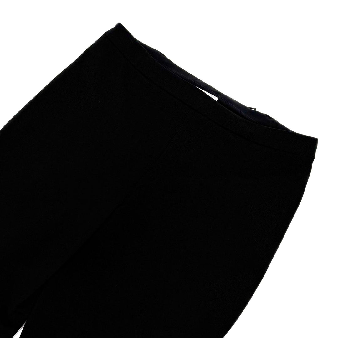 Excellent HERMES Pants Serie Button Leggings black Nylon Women S