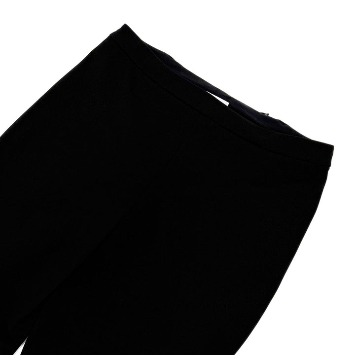 Excellent HERMES Pants Serie Button Leggings black Nylon Women S
