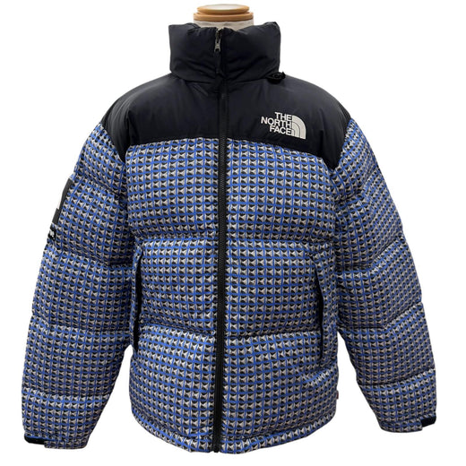 Great Supreme THE NORTH FACE Down jacket Studded Nuptse Jacket blue M ND42100I
