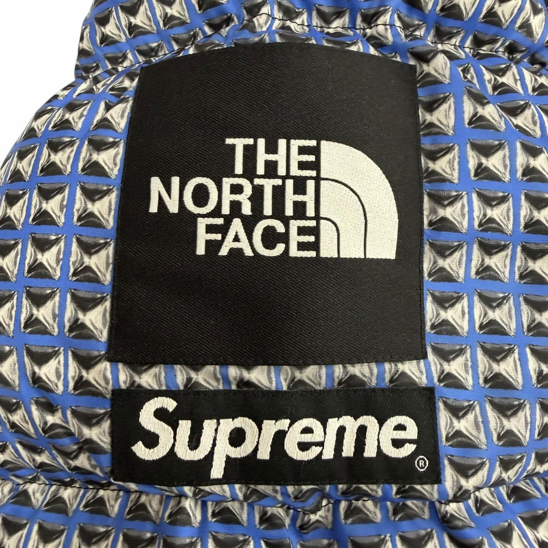 Great Supreme THE NORTH FACE Down jacket Studded Nuptse Jacket blue M ND42100I