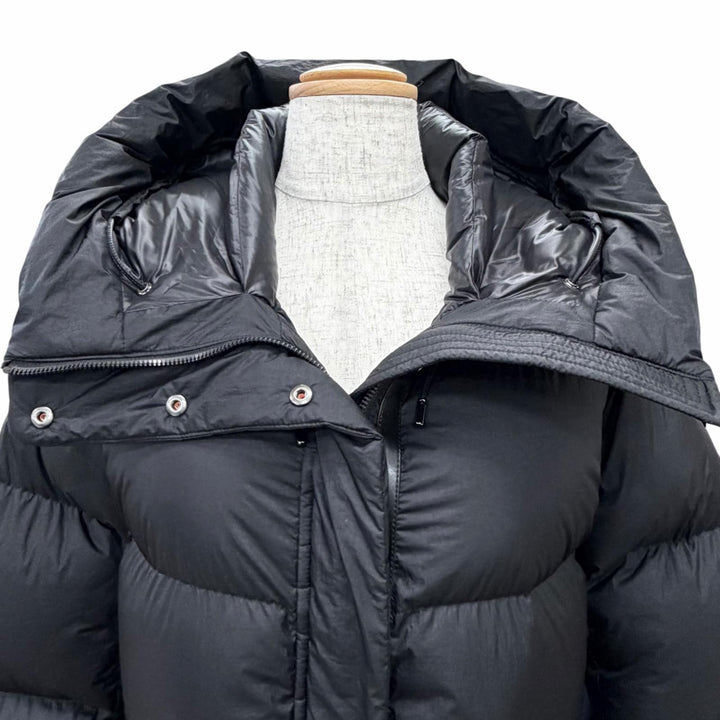 Great MACKAGE Down jacket FREYA Logo patch hooded black Nylon XS 11122246-2A