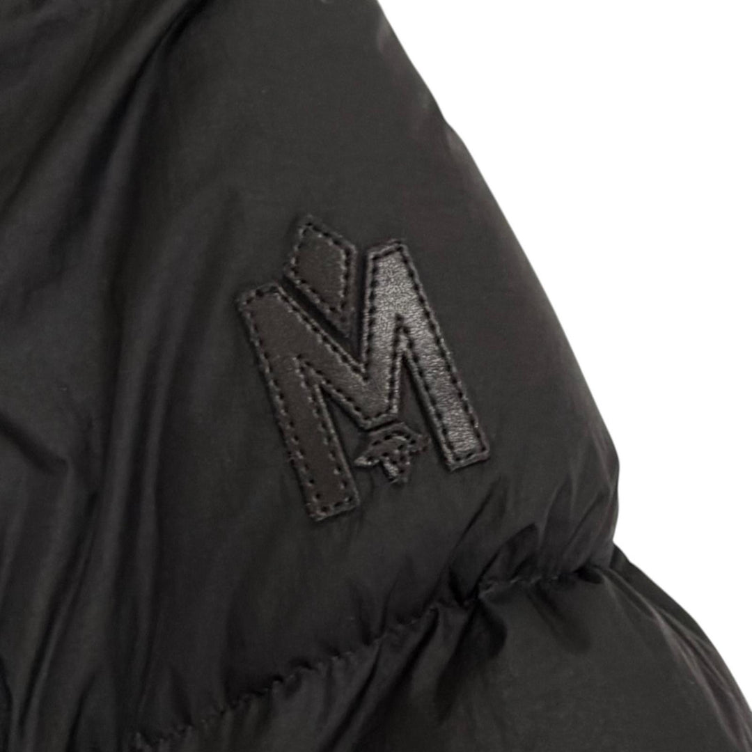 Great MACKAGE Down jacket FREYA Logo patch hooded black Nylon XS 11122246-2A