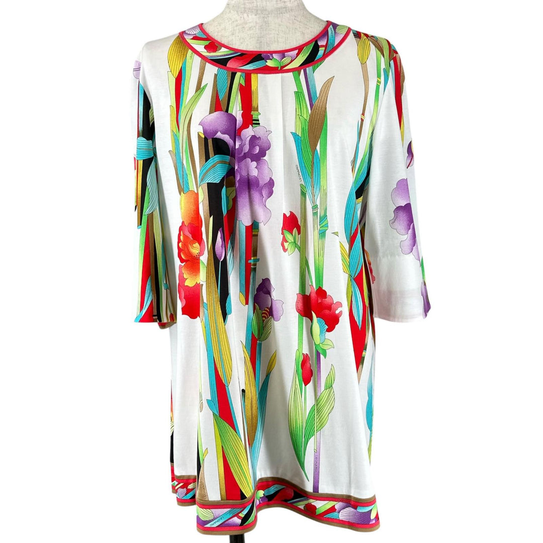 Pristine LEONARD FASHION T-shirt Floral print multicolor cotton Women 42 0379603