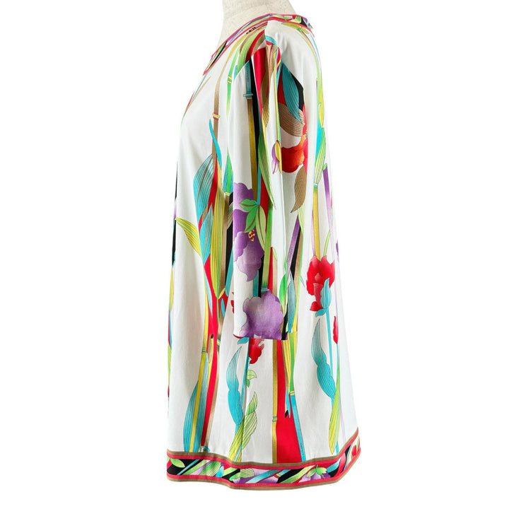 Pristine LEONARD FASHION T-shirt Floral print multicolor cotton Women 42 0379603