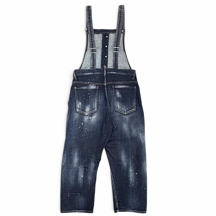 Excellent DSQUARED2 overalls Painted and distressed denim 38 S75FP0145