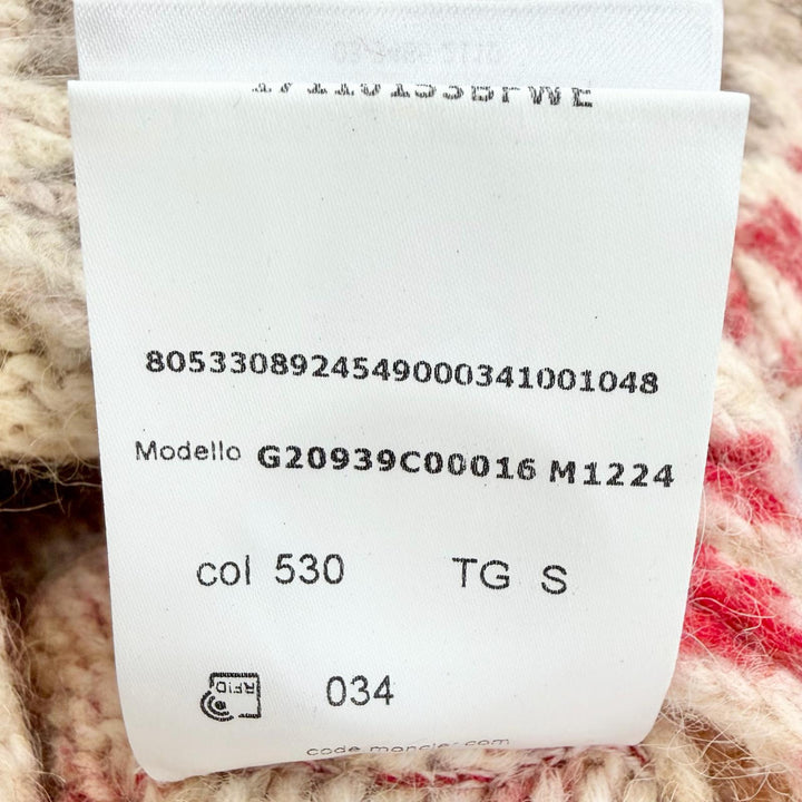 Excellent MONCLER Fair Isle Pattern Long-Sleeve Knit Sweater S G20939C00016