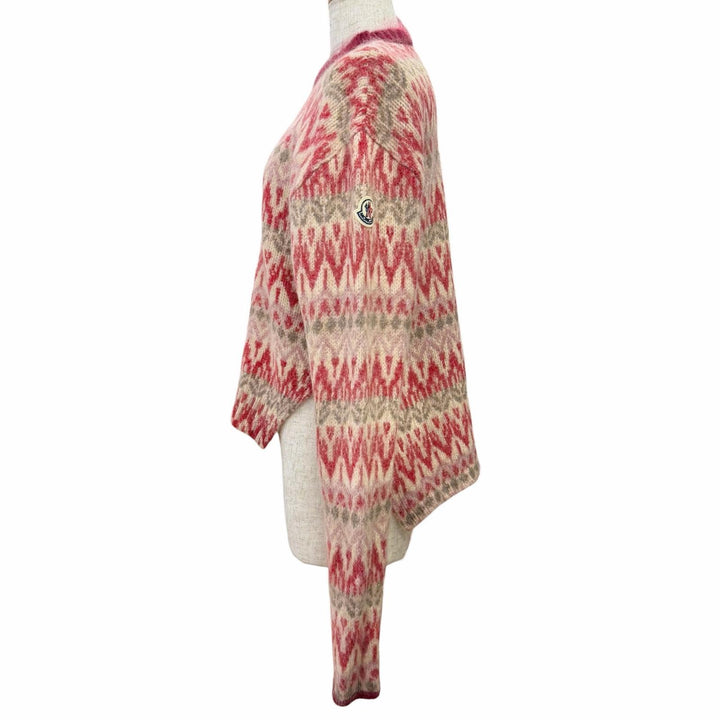 Excellent MONCLER Fair Isle Pattern Long-Sleeve Knit Sweater S G20939C00016