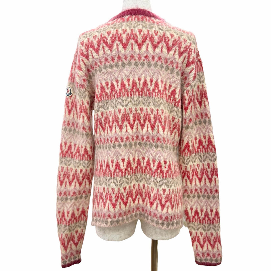 Excellent MONCLER Fair Isle Pattern Long-Sleeve Knit Sweater S G20939C00016