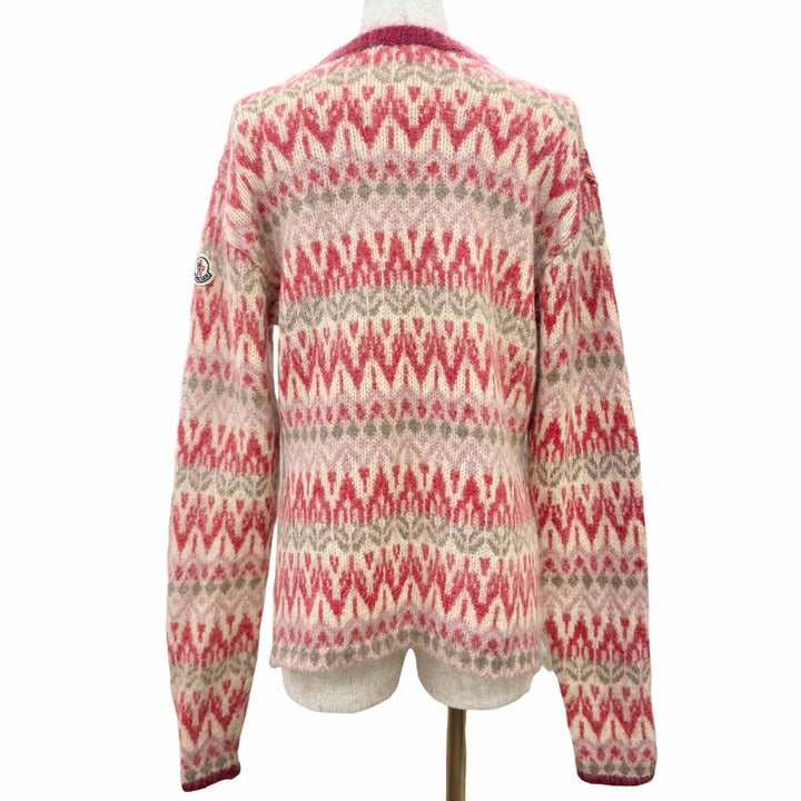 Excellent MONCLER Fair Isle Pattern Long-Sleeve Knit Sweater S G20939C00016