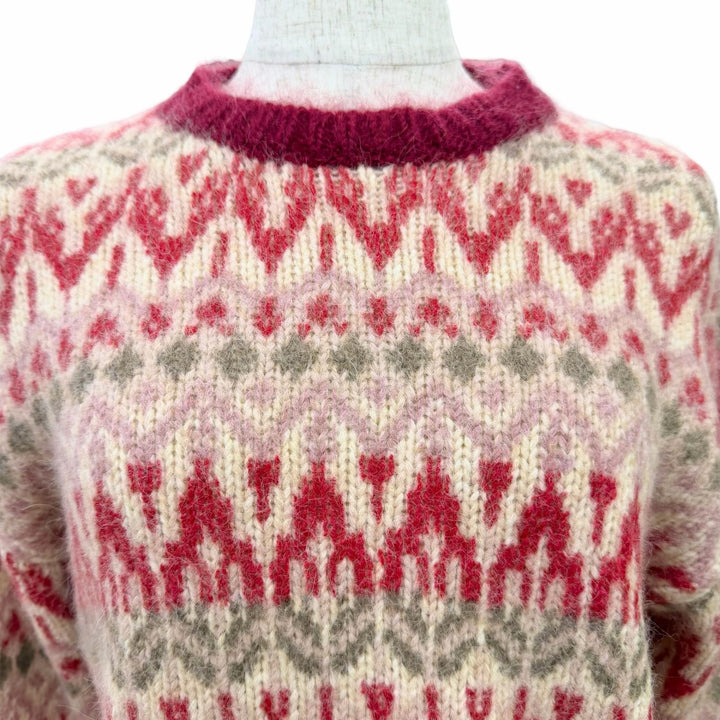 Excellent MONCLER Fair Isle Pattern Long-Sleeve Knit Sweater S G20939C00016