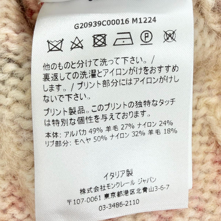 Excellent MONCLER Fair Isle Pattern Long-Sleeve Knit Sweater S G20939C00016