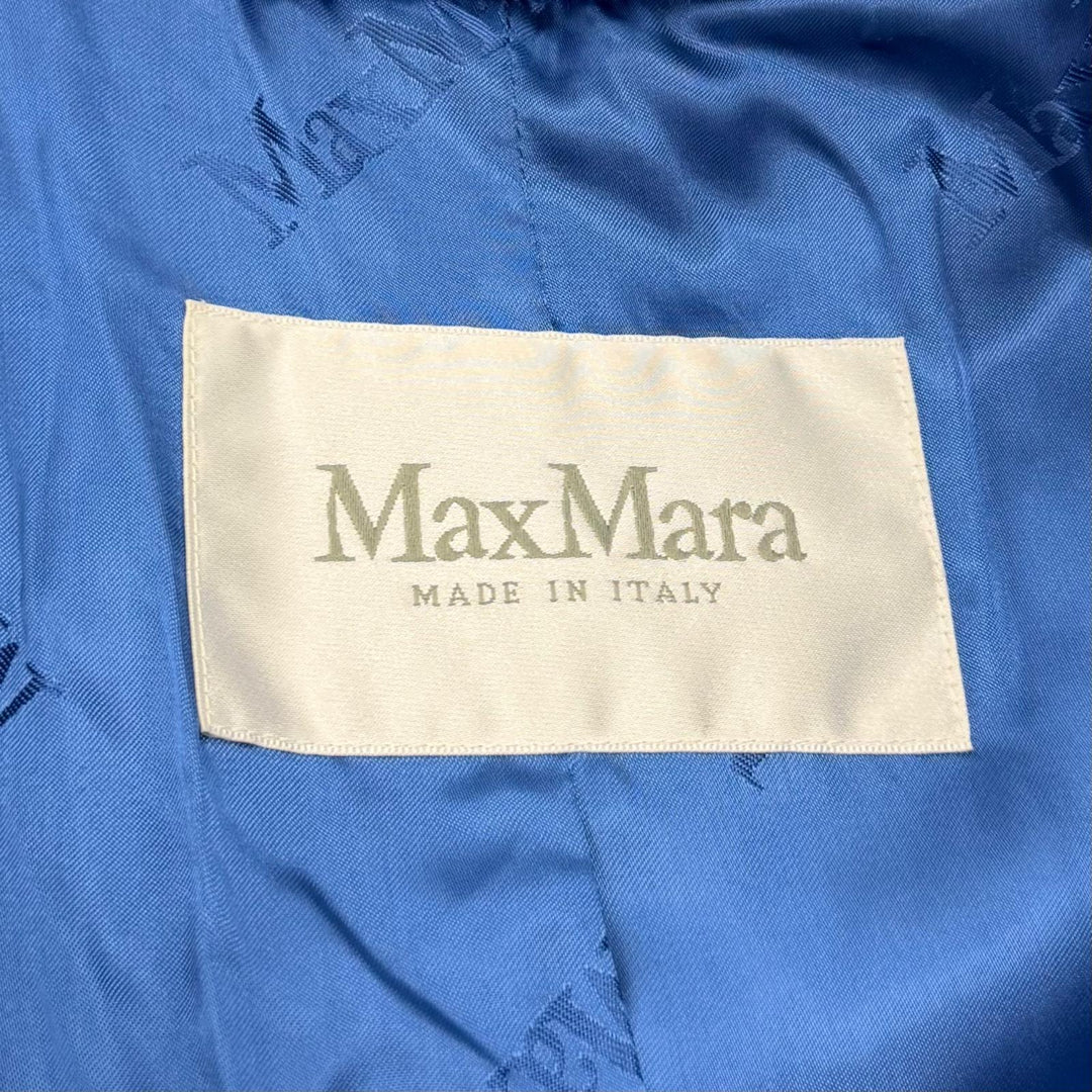 Excellent Max Mara coat Teddy bear blue alpaca Women S 101604936