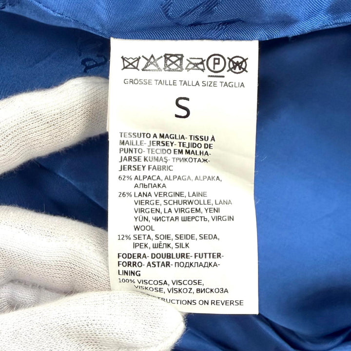 Excellent Max Mara coat Teddy bear blue alpaca Women S 101604936