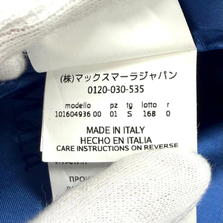 Excellent Max Mara coat Teddy bear blue alpaca Women S 101604936