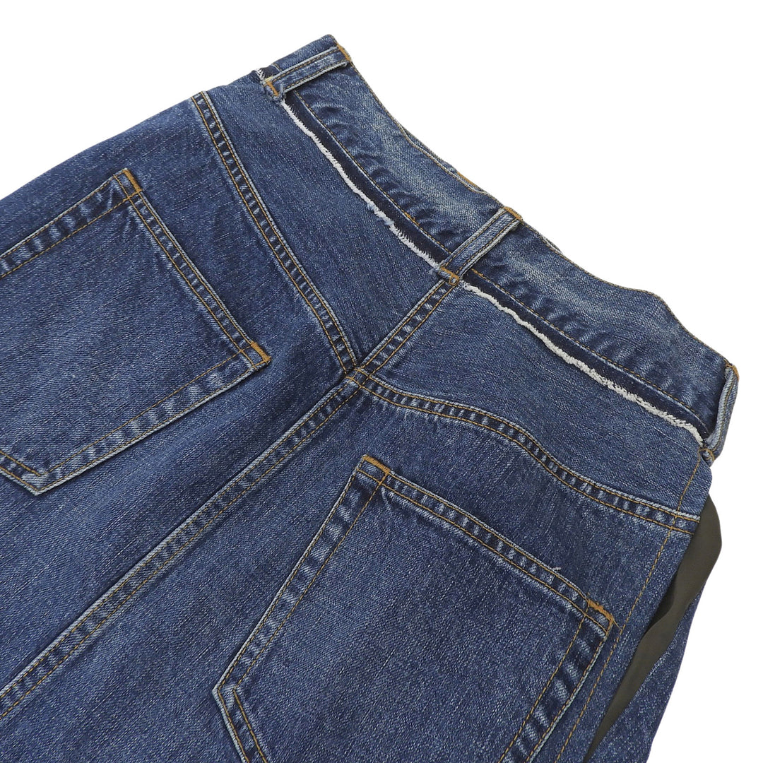 Excellent Sacai skirt Denim wrap skirt with contrasting panels Women 0 21-05475