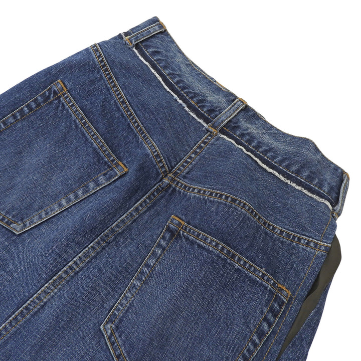 Excellent Sacai skirt Denim wrap skirt with contrasting panels Women 0 21-05475