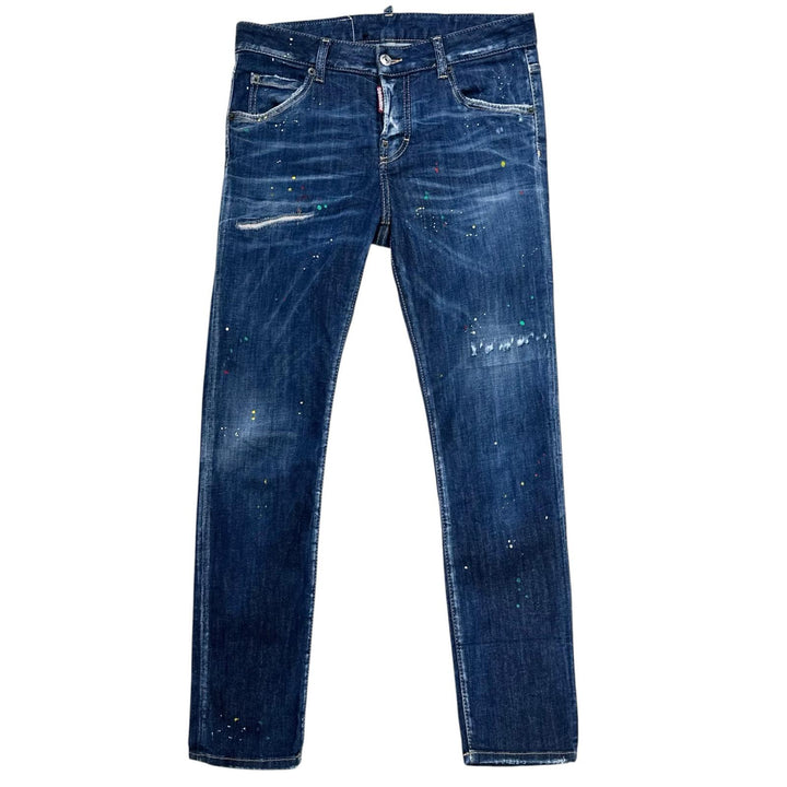 Great DSQUARED2 Denim pants Damage processing Indigo cotton Women 36 S72LB0601