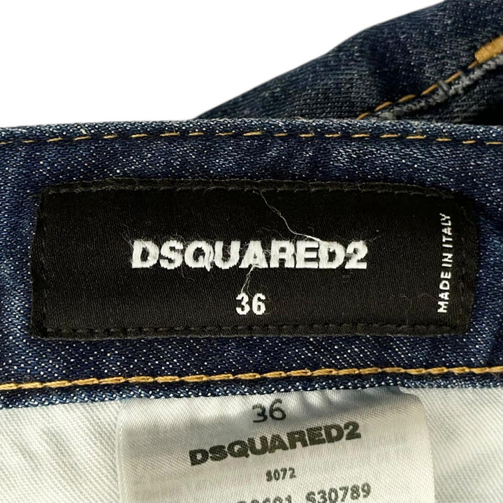 Great DSQUARED2 Denim pants Damage processing Indigo cotton Women 36 S72LB0601