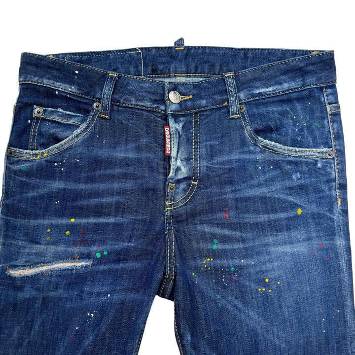 Great DSQUARED2 Denim pants Damage processing Indigo cotton Women 36 S72LB0601