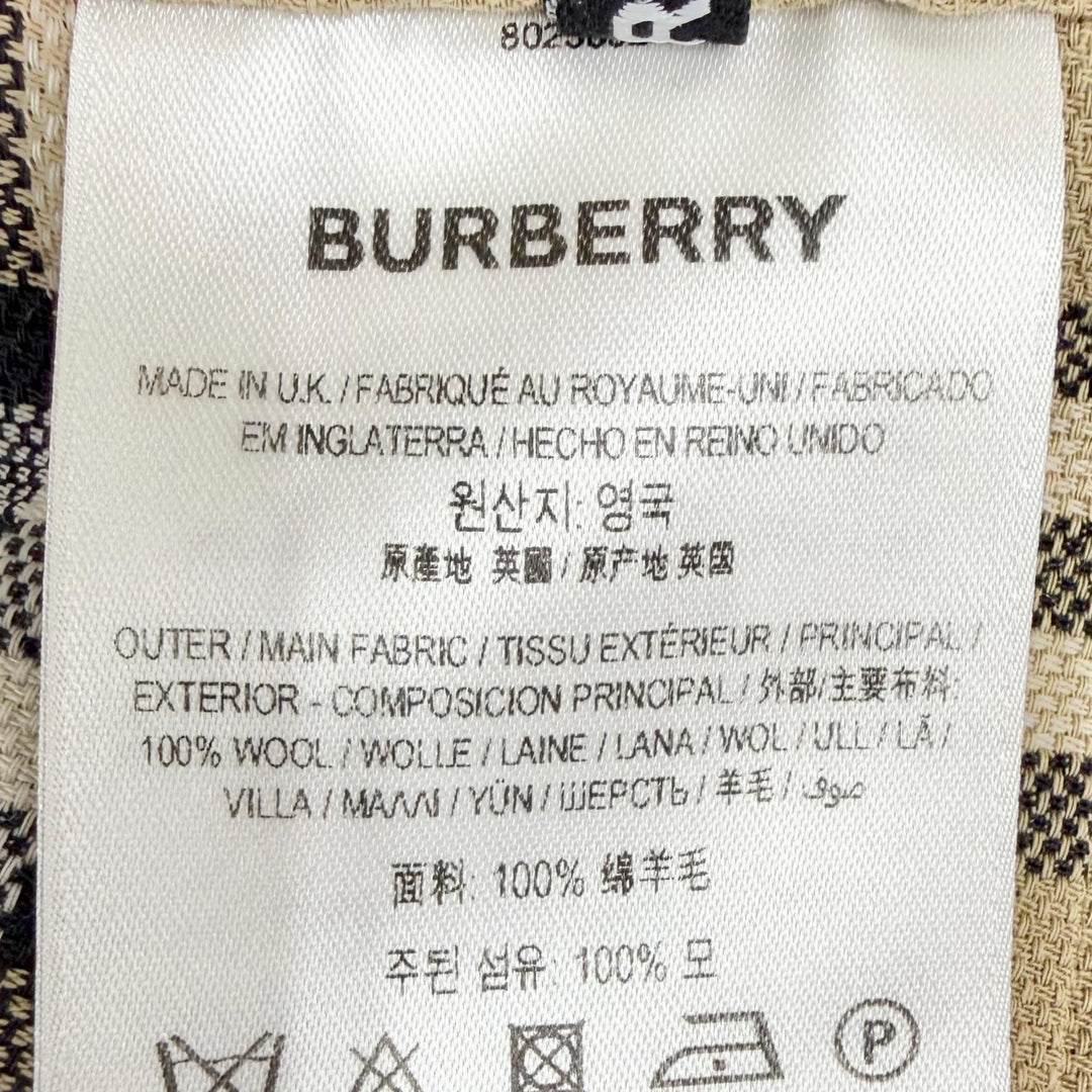Excellent BURBERRY Nova Check Pattern Pleated Wrap Skirt (Mini Length)38 8025832