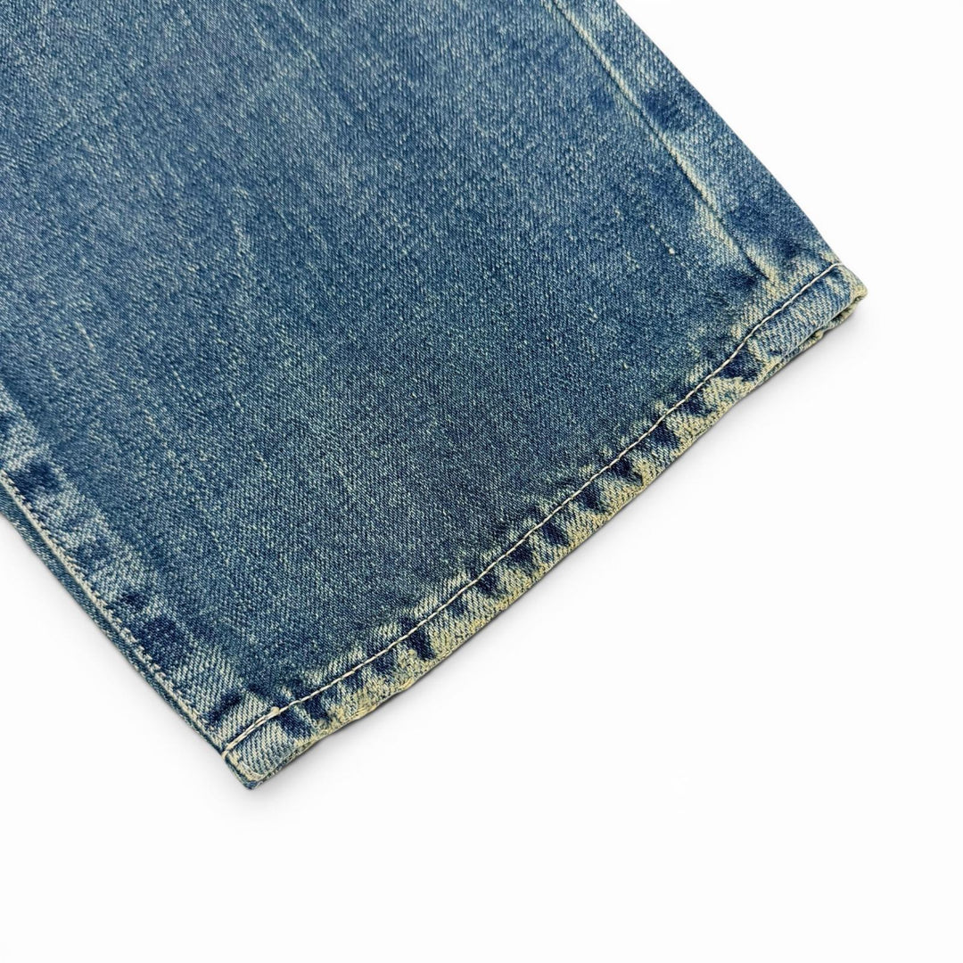 Pristine mina perhonen Denim pants always Roll-up denim Indigo blue 38 dn4365A