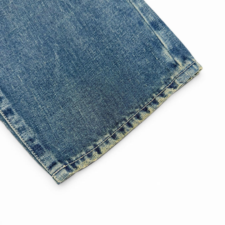 Pristine mina perhonen Denim pants always Roll-up denim Indigo blue 38 dn4365A