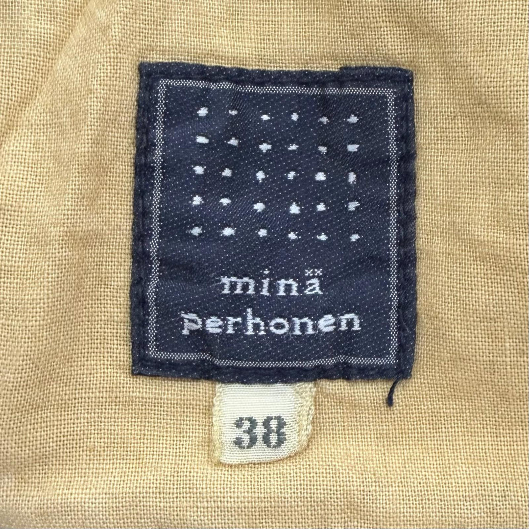 Pristine mina perhonen Denim pants always Roll-up denim Indigo blue 38 dn4365A