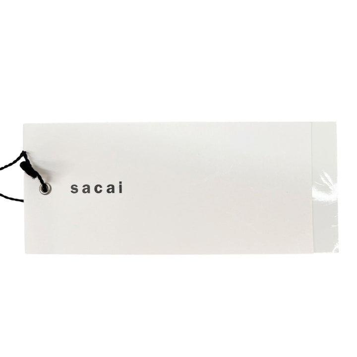 Excellent Sacai knit Nylon docking pocket long rib Red cotton Women 1 21-05552