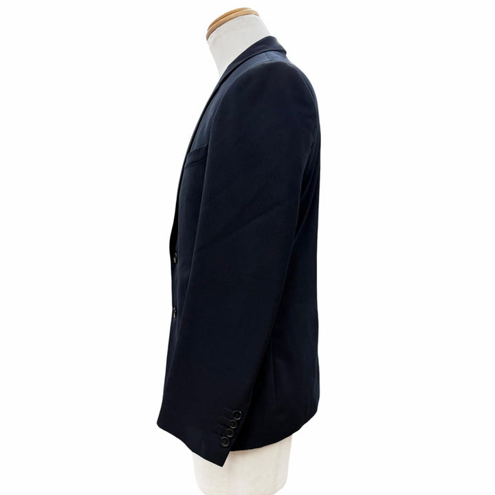 Excellent Dior HOMME tailored jacket black wool mens 44 633C293A3576