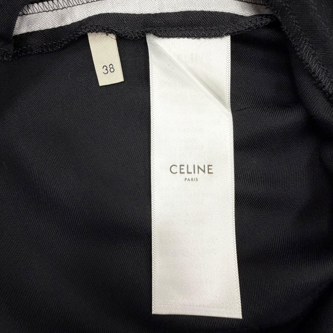 Excellent CELINE Pants Athletic pants black Rayon Women 38 2P535164I