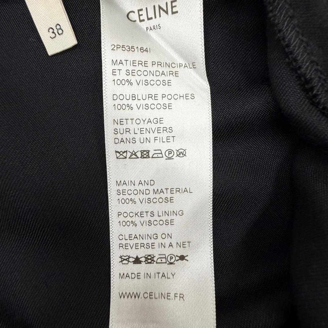 Excellent CELINE Pants Athletic pants black Rayon Women 38 2P535164I