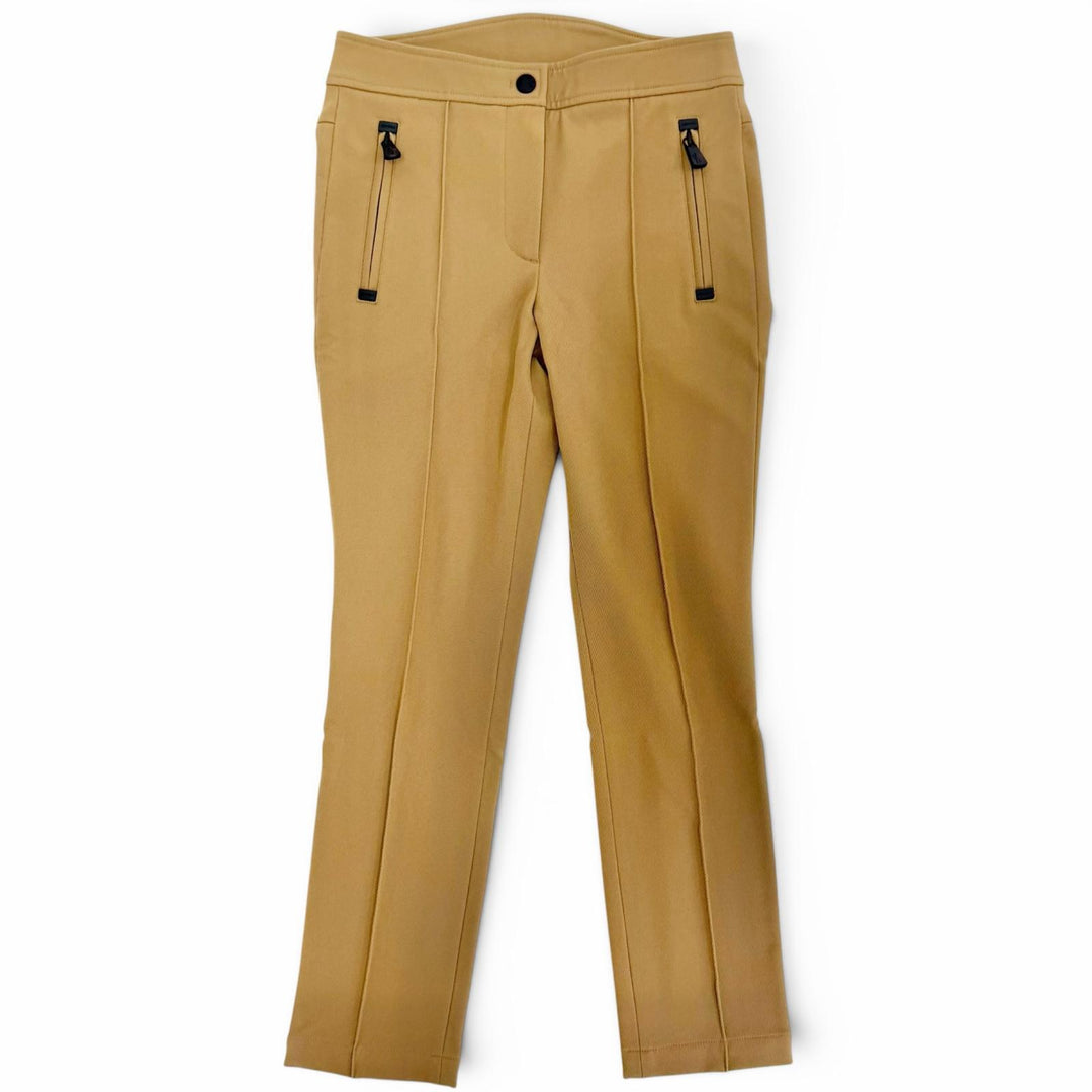 Pristine MONCLER GRENOBLE Pants PANTALONE Logo patch, tailored fit. Brown 40