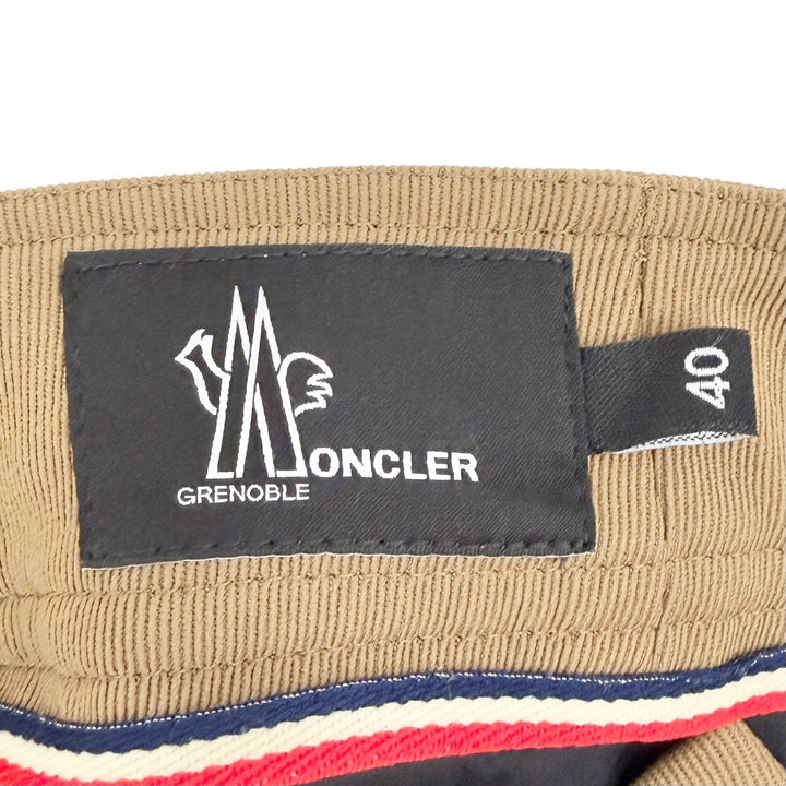 Pristine MONCLER GRENOBLE Pants PANTALONE Logo patch, tailored fit. Brown 40