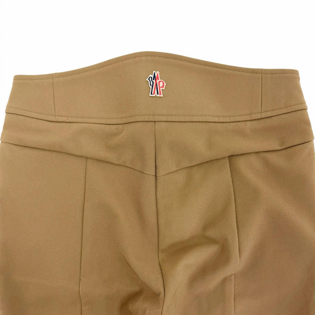 Pristine MONCLER GRENOBLE Pants PANTALONE Logo patch, tailored fit. Brown 40