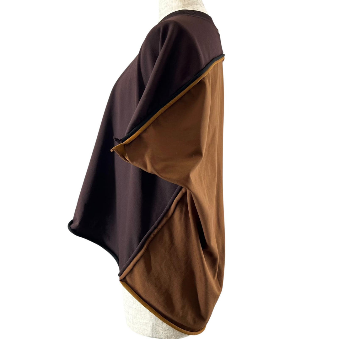 Great BOTTEGAVENETA T-shirt Drape T-shirt Brown Rayon Women XS 629983