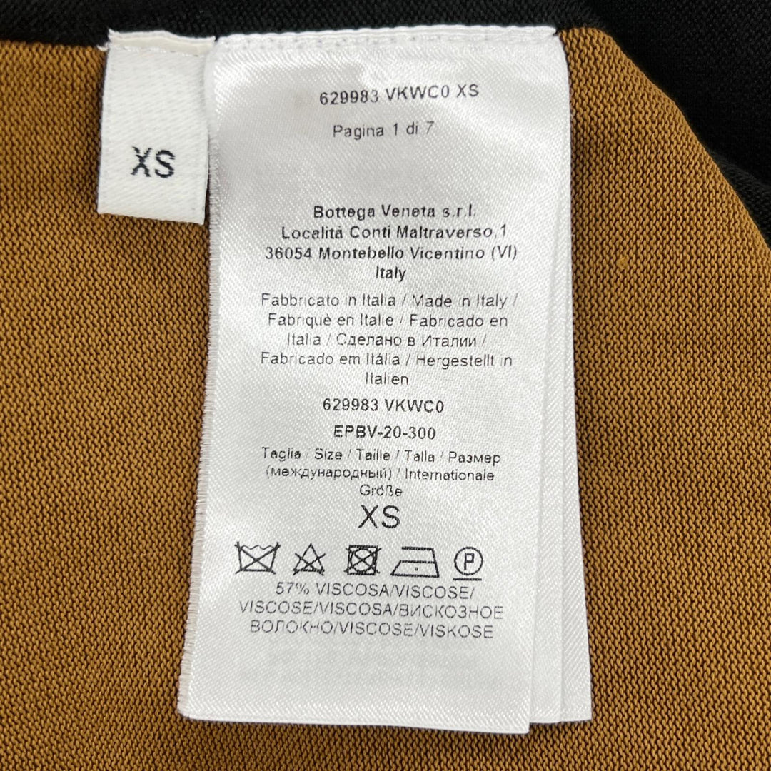 Great BOTTEGAVENETA T-shirt Drape T-shirt Brown Rayon Women XS 629983
