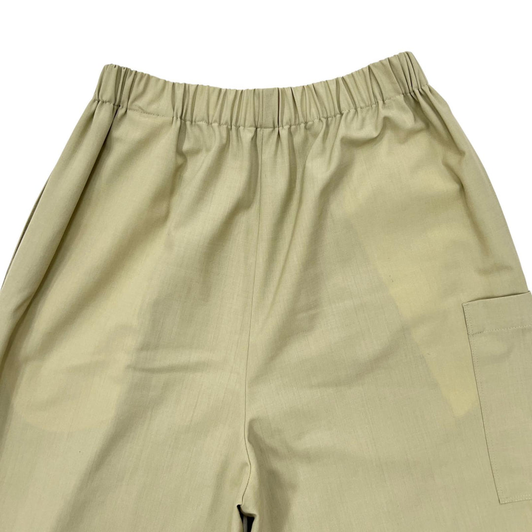 Excellent MONCLER Pants PANTALONE Wide Easy beige wool Women S