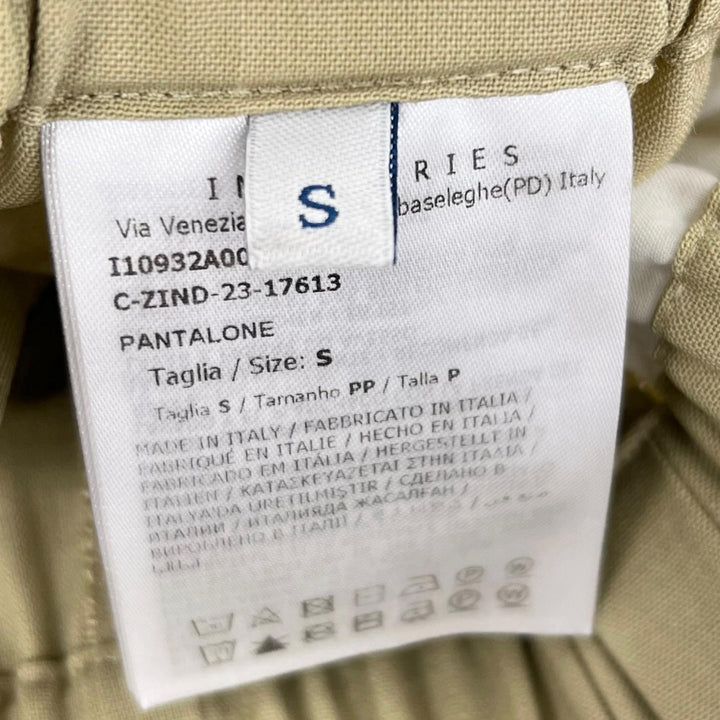 Excellent MONCLER Pants PANTALONE Wide Easy beige wool Women S