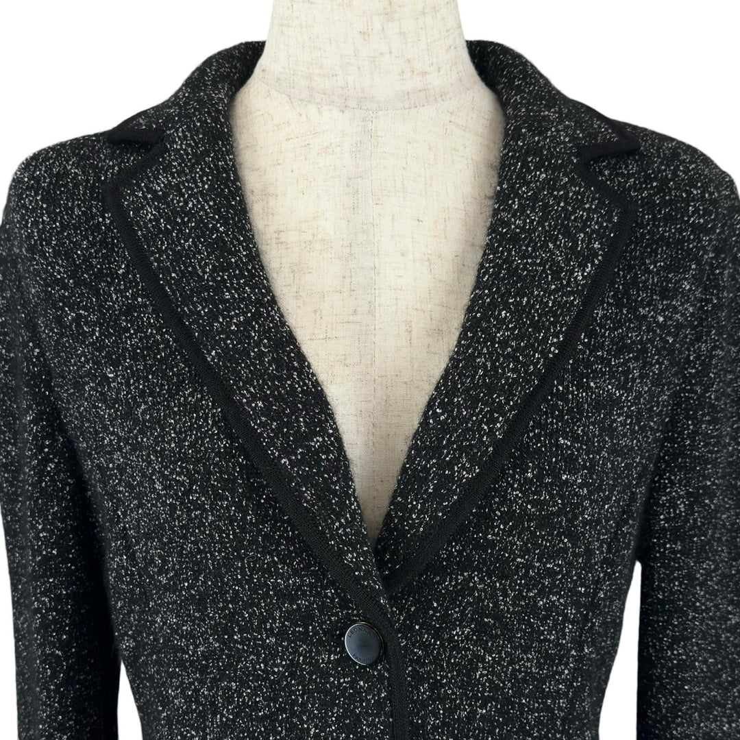 Excellent LEONARD FASHION Jacket Logo buttons, black wool Women 34 0387710