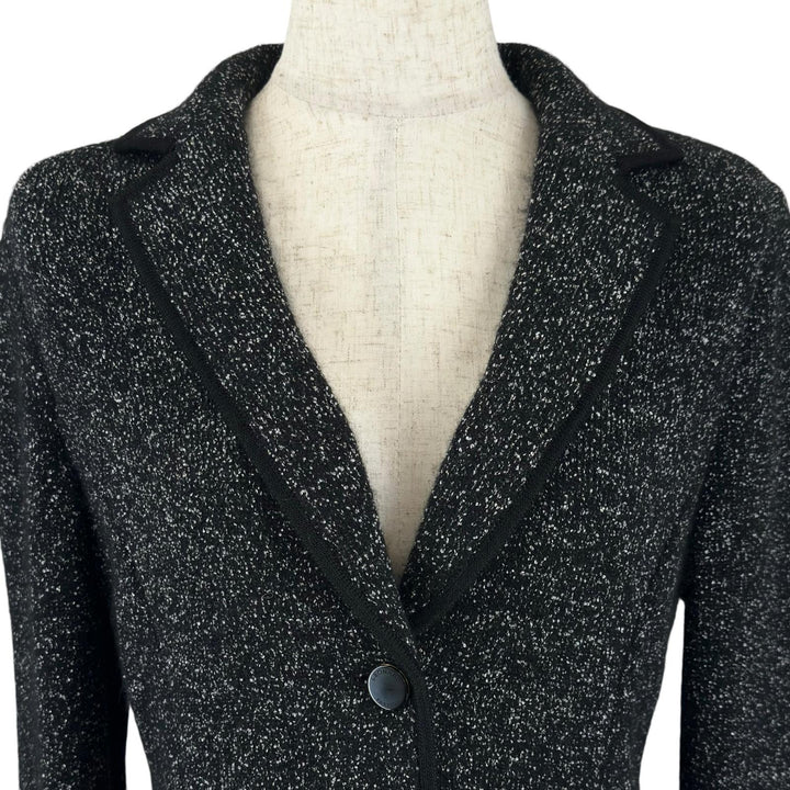 Excellent LEONARD FASHION Jacket Logo buttons, black wool Women 34 0387710