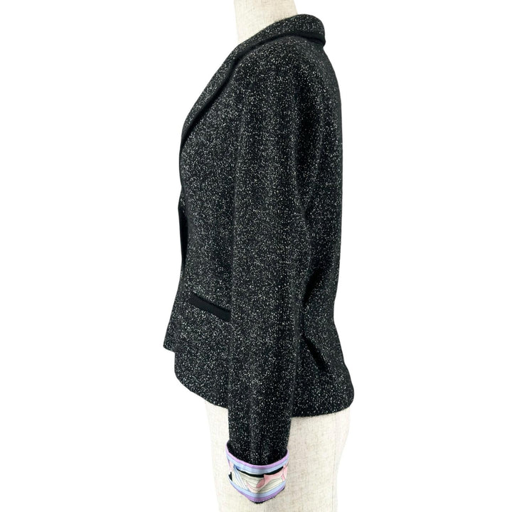 Excellent LEONARD FASHION Jacket Logo buttons, black wool Women 34 0387710
