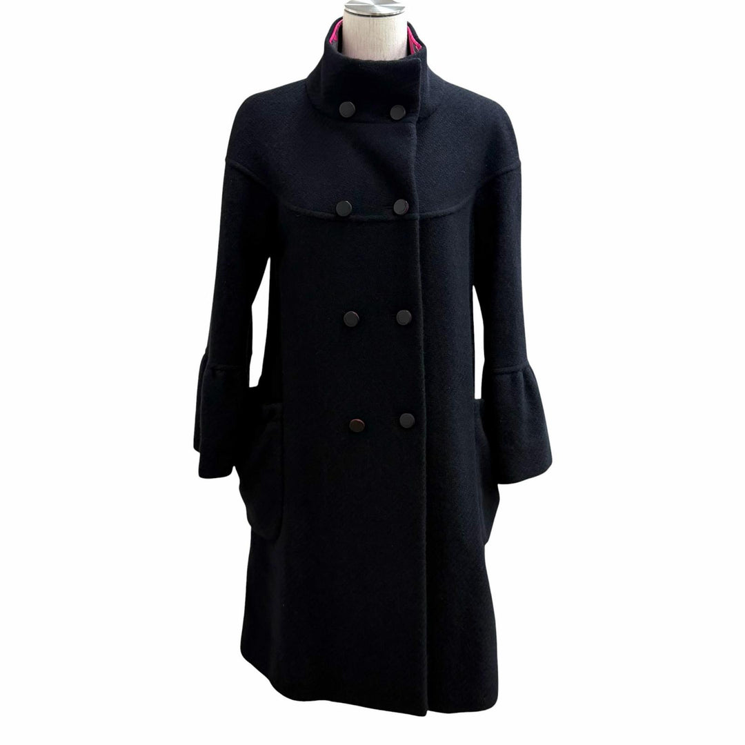 Great LEONARD FASHION coat Stand collar with logo button black Angola 1 0368989