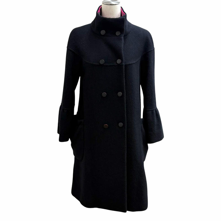 Great LEONARD FASHION coat Stand collar with logo button black Angola 1 0368989