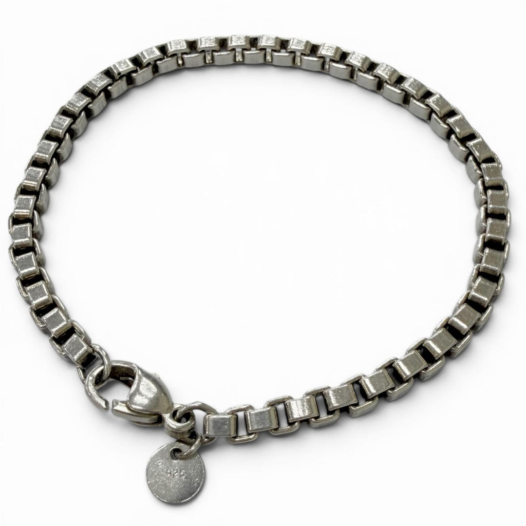 Great TIFFANY&Co. bracelet Venetian Silver SV925 mens