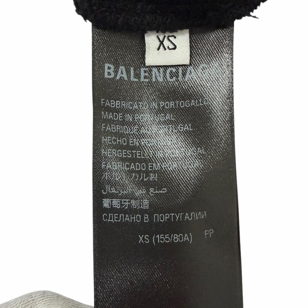 Pristine BALENCIAGA hoodie Campaign logo print pullover black