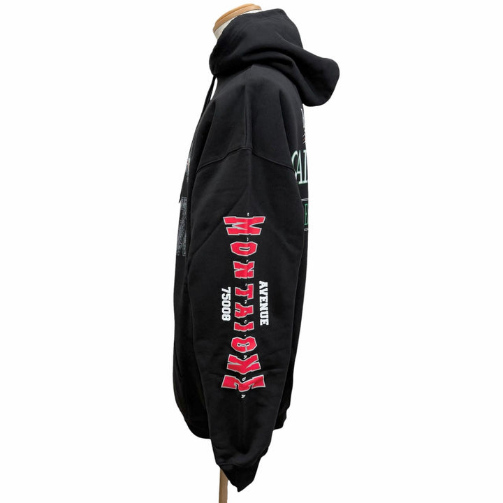 Pristine BALENCIAGA hoodie Campaign logo print pullover black
